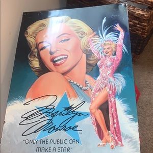 Marilyn Monroe porcelain sign